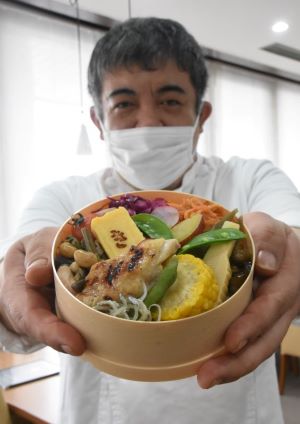 北村の魅力　わっぱめしに＊農泊推進協とホテル　共同開発＊７月提供へ＊野菜、郷土料理たっぷり