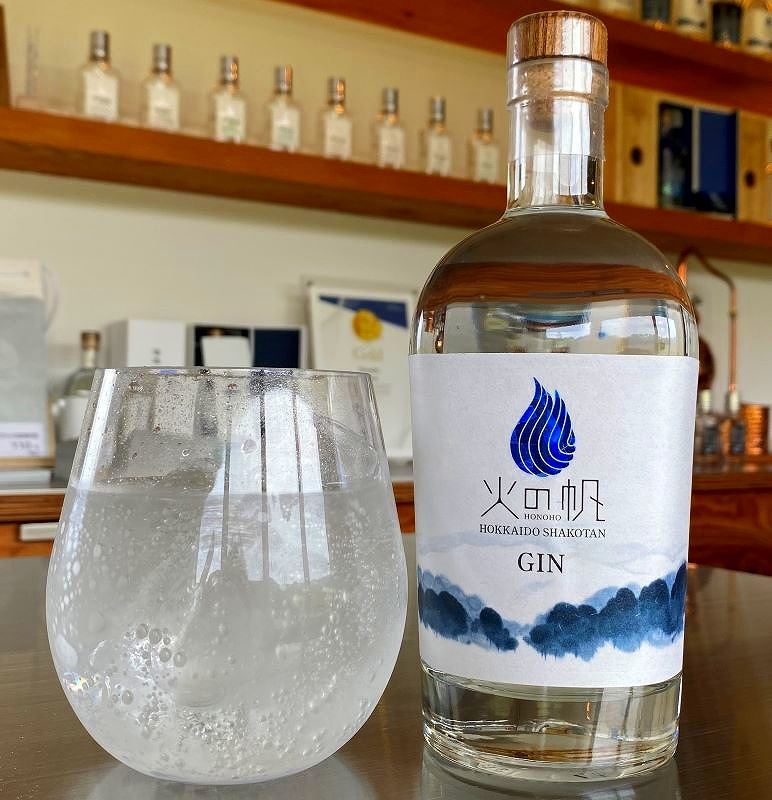 積丹スピリットの「火の帆　ＫＩＢＯＵ」のボトル