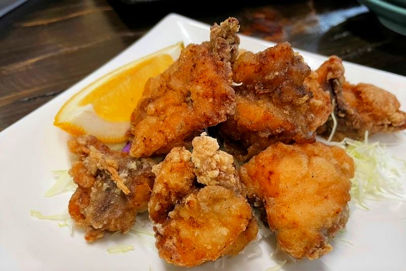 町内の居酒屋「はまなす」が提供しているアンコウザンギ