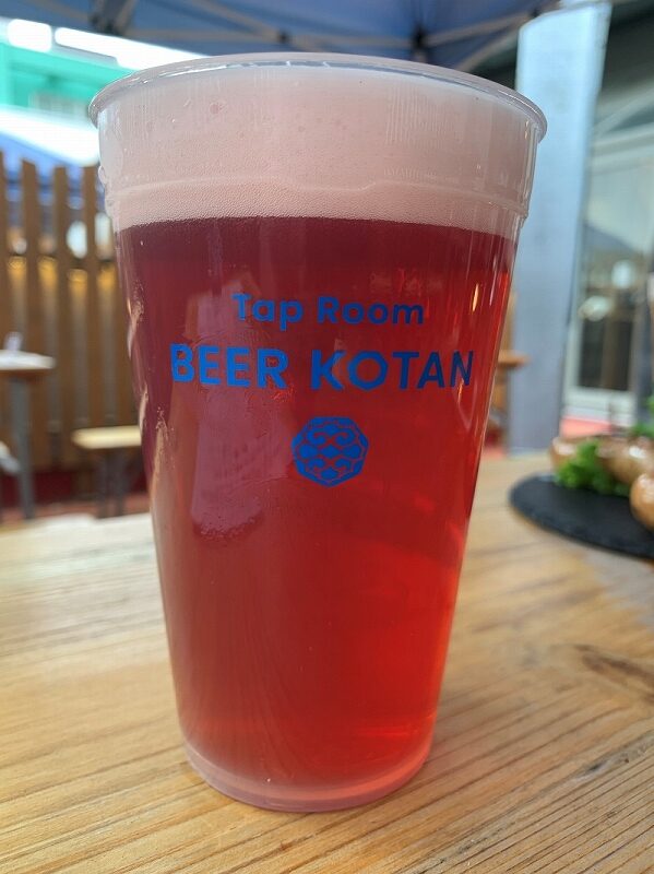 タップルームビアコタンが提供しているフルーツエールの「haskap（ハシカプ）」