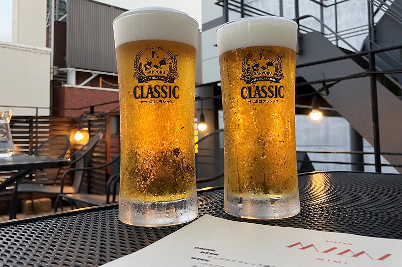 Bistro MIMIがグラスで提供しているビール
