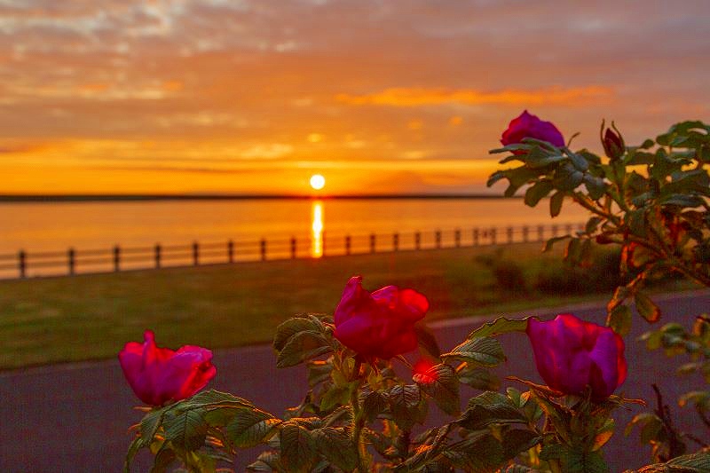 日本で最も長く夕日が楽しめます