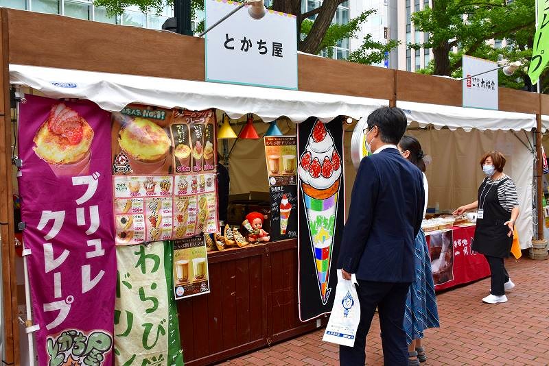 出店している「とかち屋」のブース