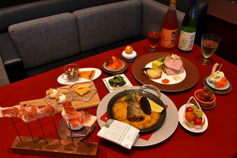 OMO5小樽の夕食のスパニッシュディナーの品々