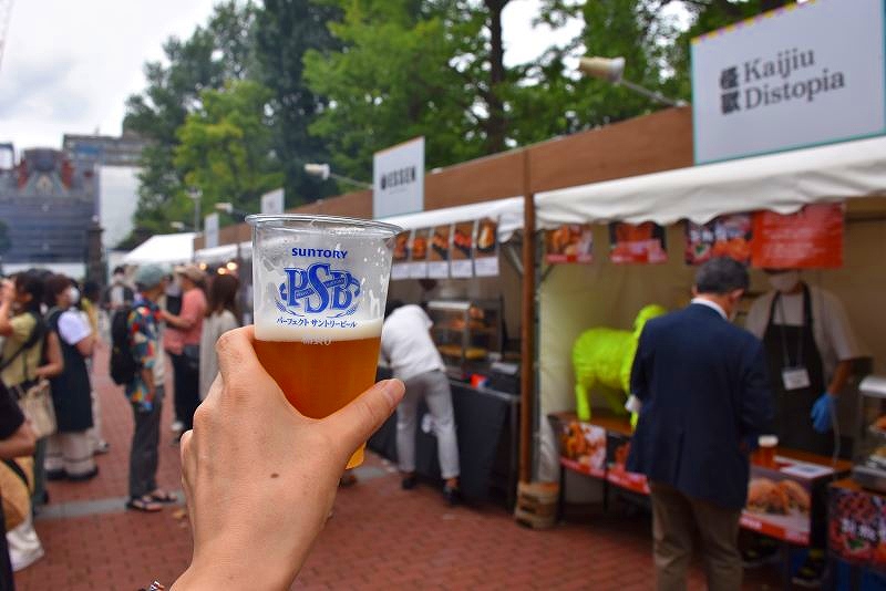 会場で販売されているビール