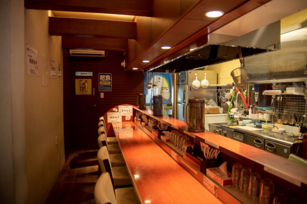 らーめん 竹馬（ちくま）の店内の様子