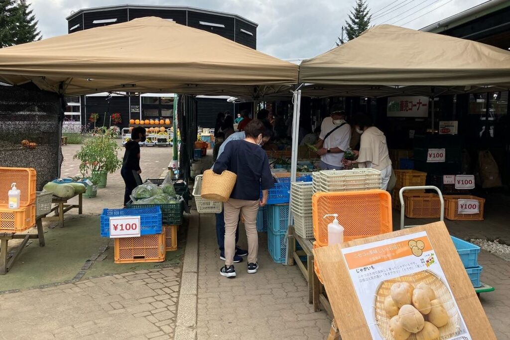 道の駅「ニセコビュープラザ」の様子