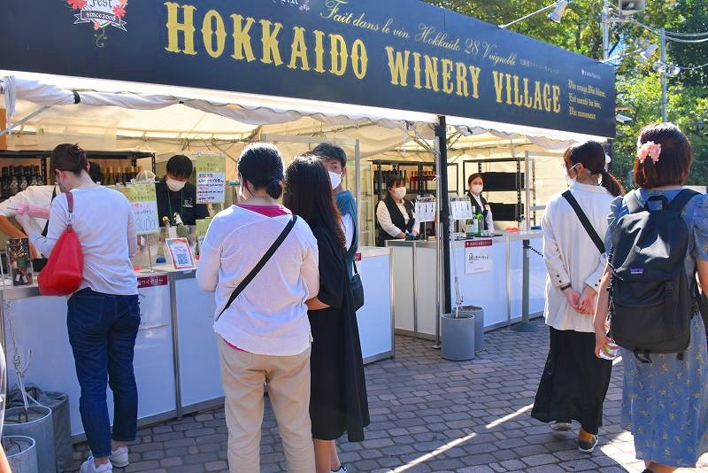 ７丁目会場の南側にあるワイナリーヴィレッジ