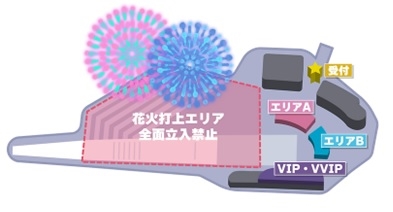 イベント会場のエリア図