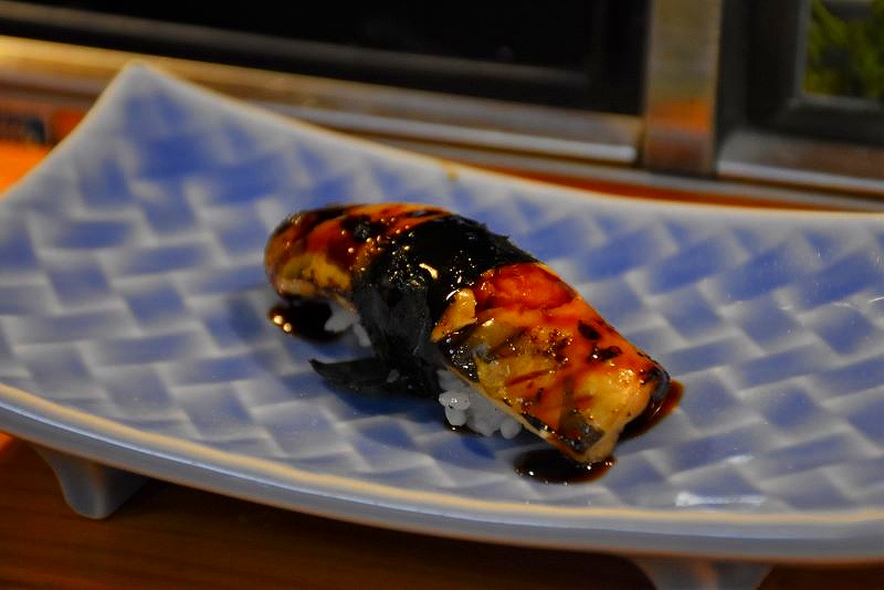 「王将寿し」の地アナゴの握り