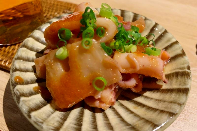 「やりいかと蓮根の明太子和え」