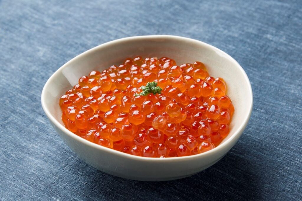 ふくよかな味わいの雄武町産イクラ