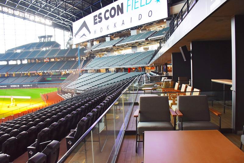 「エスコンフィールド北海道」1階にあるVIP席「バルコニースイート」