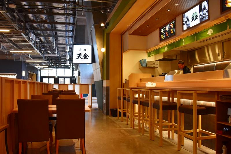 「エスコンフィールド北海道」の飲食店、寿司「天金」