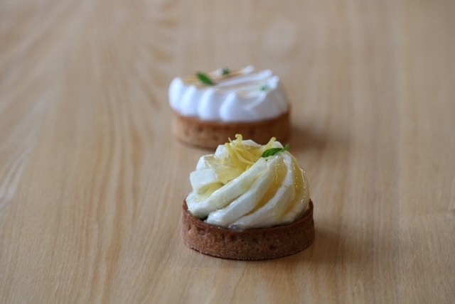 日向夏と煎茶のタルト