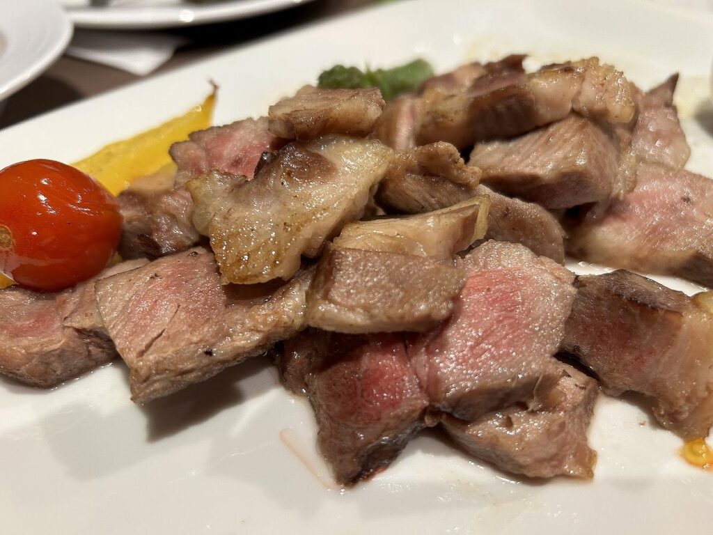 ルスツ豚のステーキ