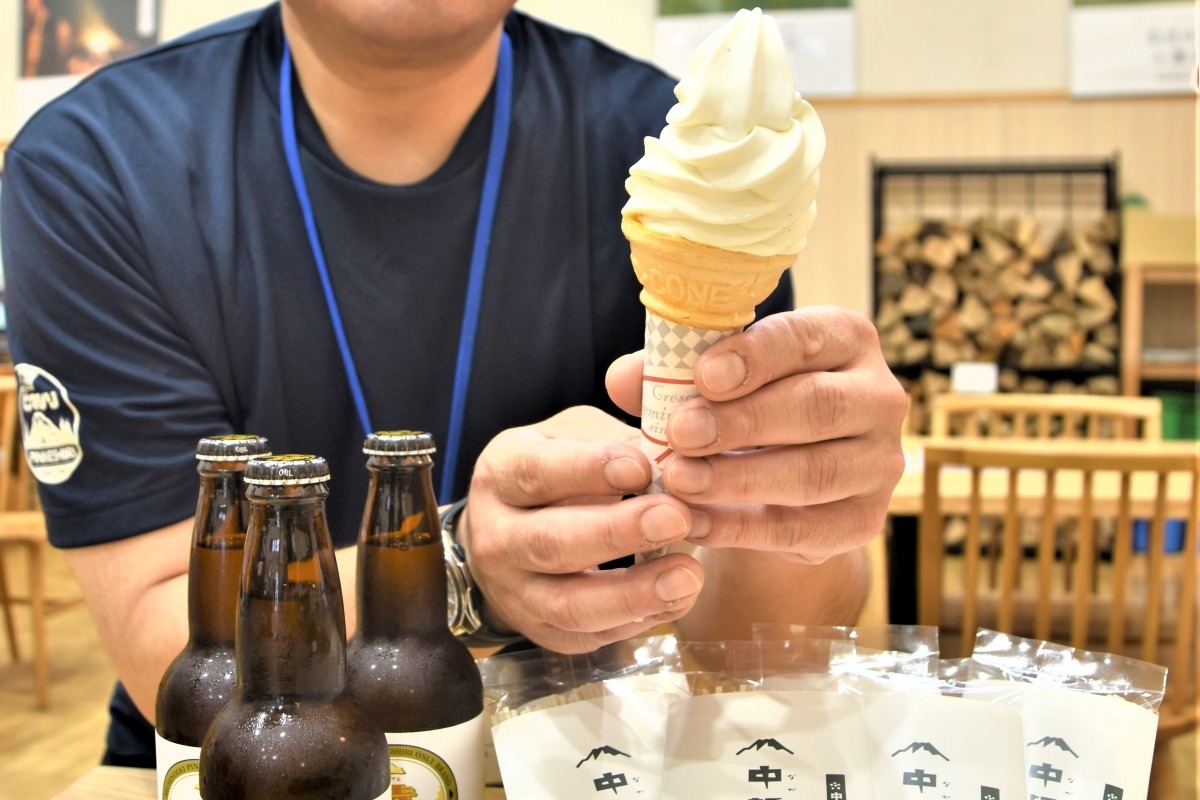 地場牛乳ソフト、そば、ビール…＊中頓別商品　開発に力＊道の駅運営法人＊「町の名物に」