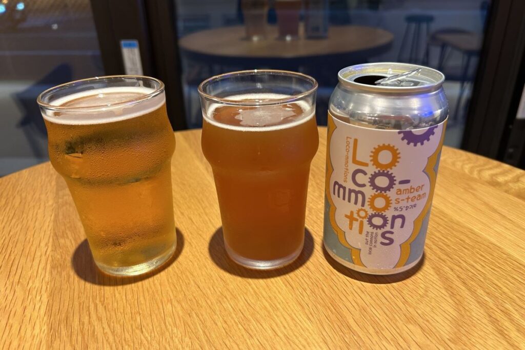 「SORACHI　１９８４」（左）と「ロコモーション」