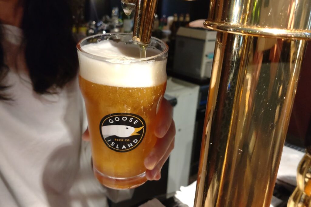 生で飲めるのは珍しいというグースＩＰＡ
