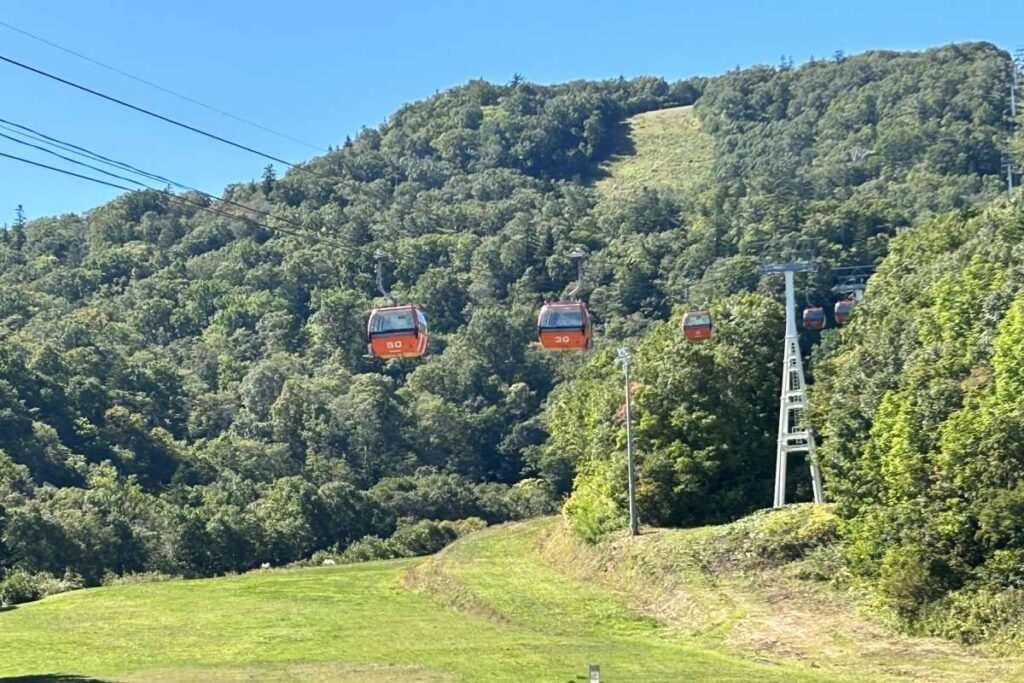 9月24日の札幌国際スキー場のふもとの様子
