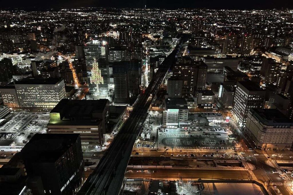 新幹線開通後は風景が変わりそうな東側の明かり