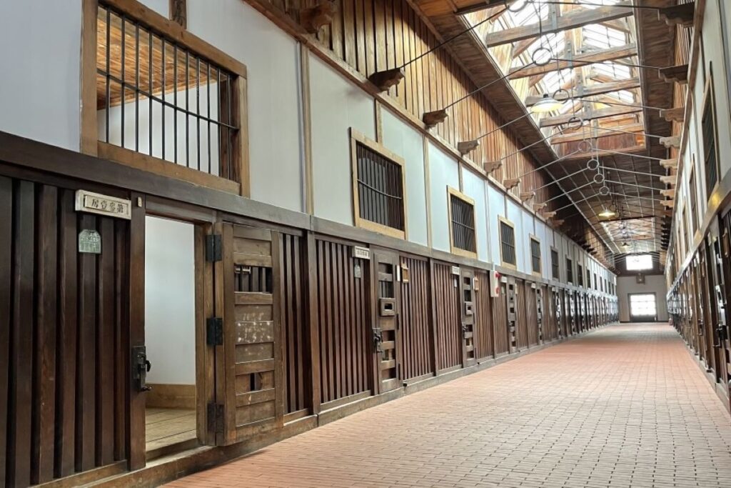 博物館網走監獄の舎房。往時のまま残されています