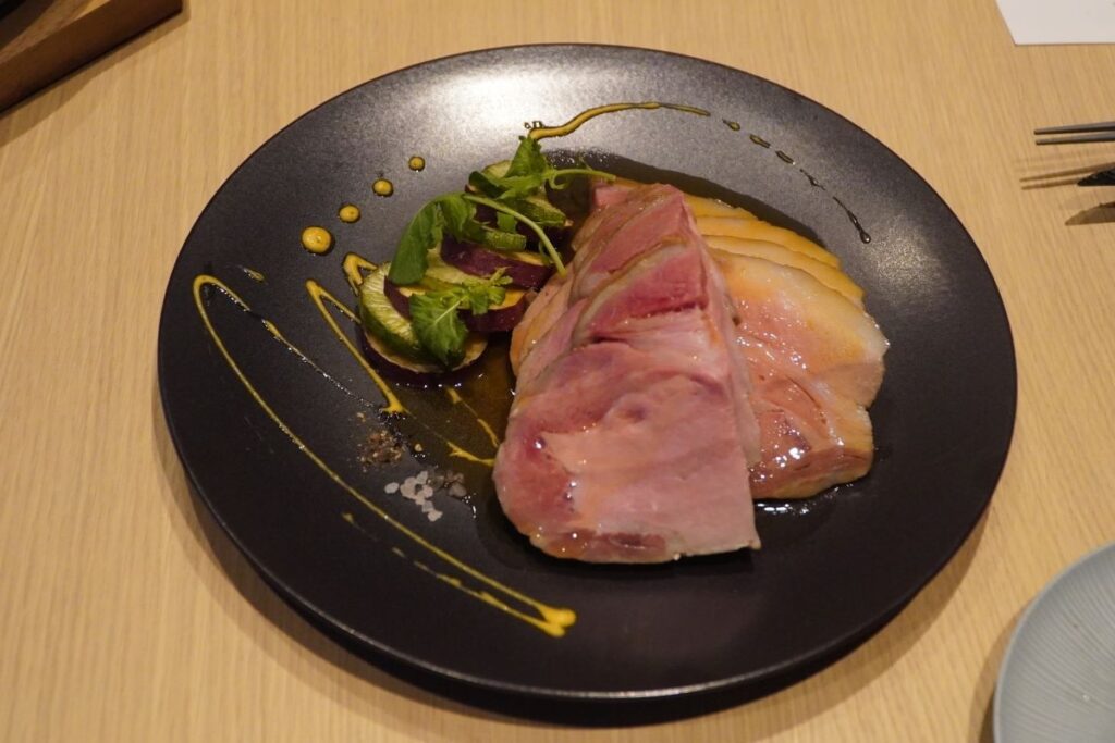 メーンの北島ワインポークのグリル