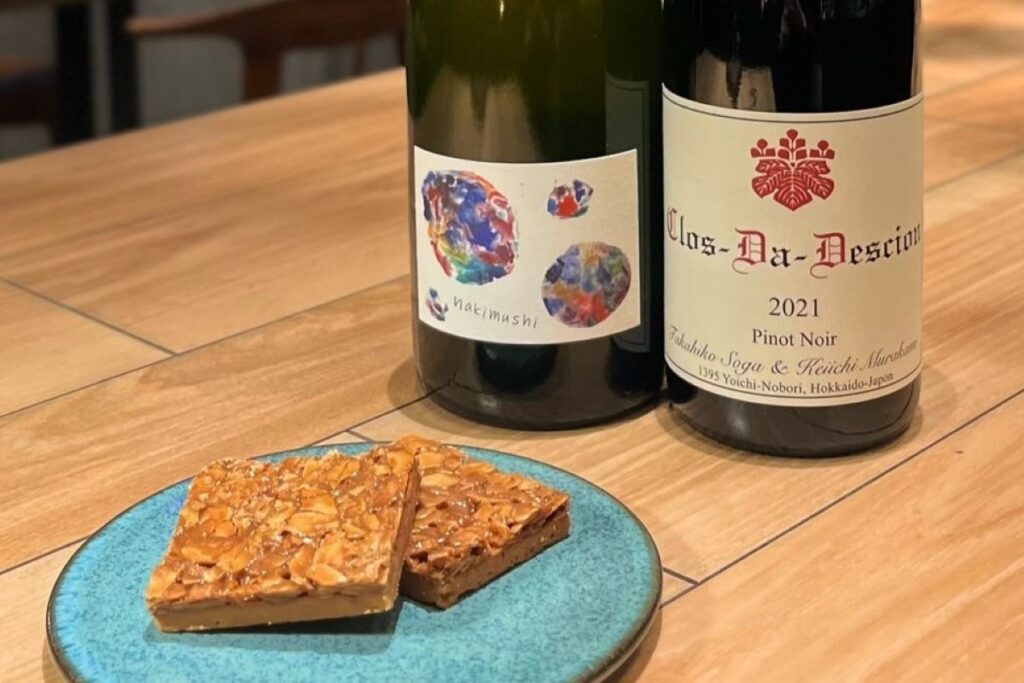 ザ ロイヤルパーク キャンバス サッポロ大通公園で出されるワインとフロランタンのセット