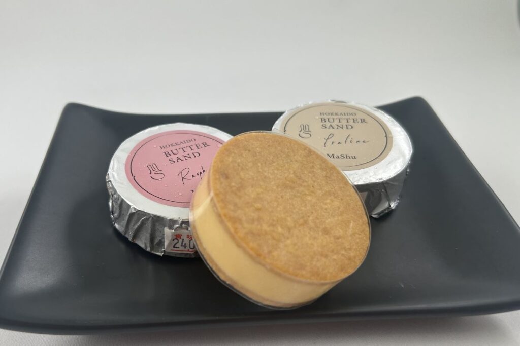 北海道の素材を使った「マシュー」のバターサンド