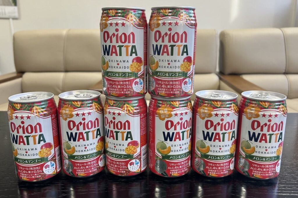 缶チューハイ「オリオンWATTA(ワッタ)メロン&マンゴー」