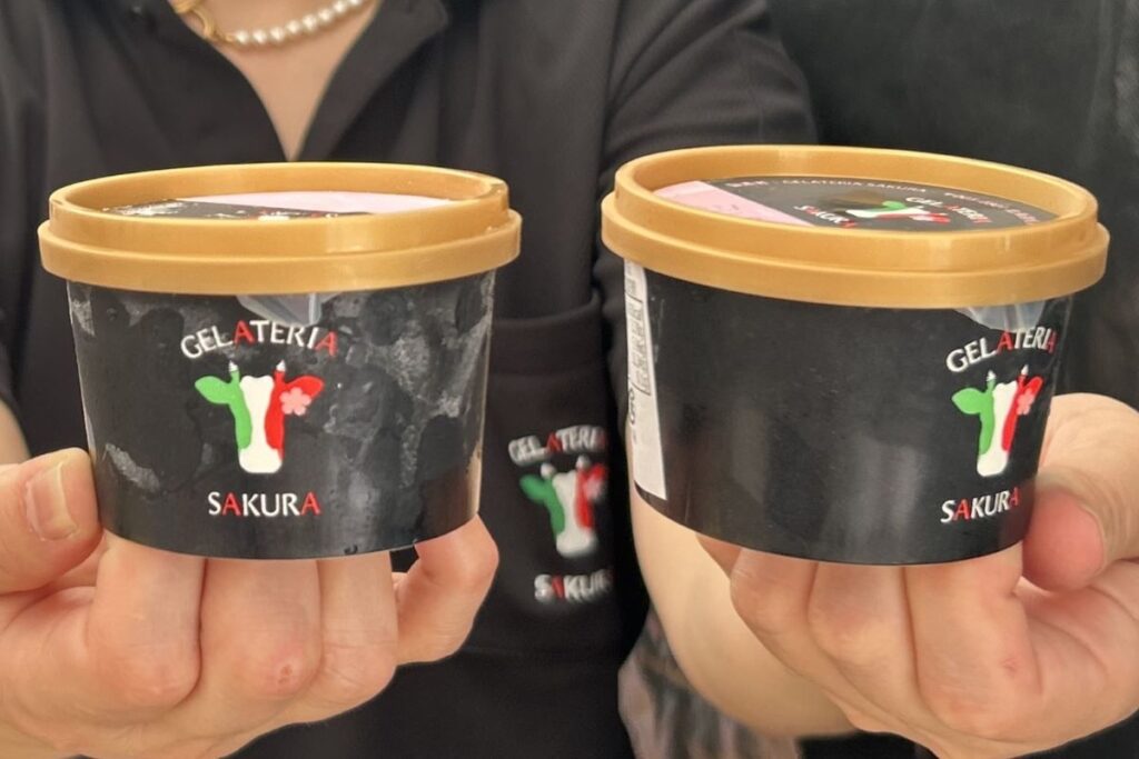 優しいミルクの味わいが人気のジェラート