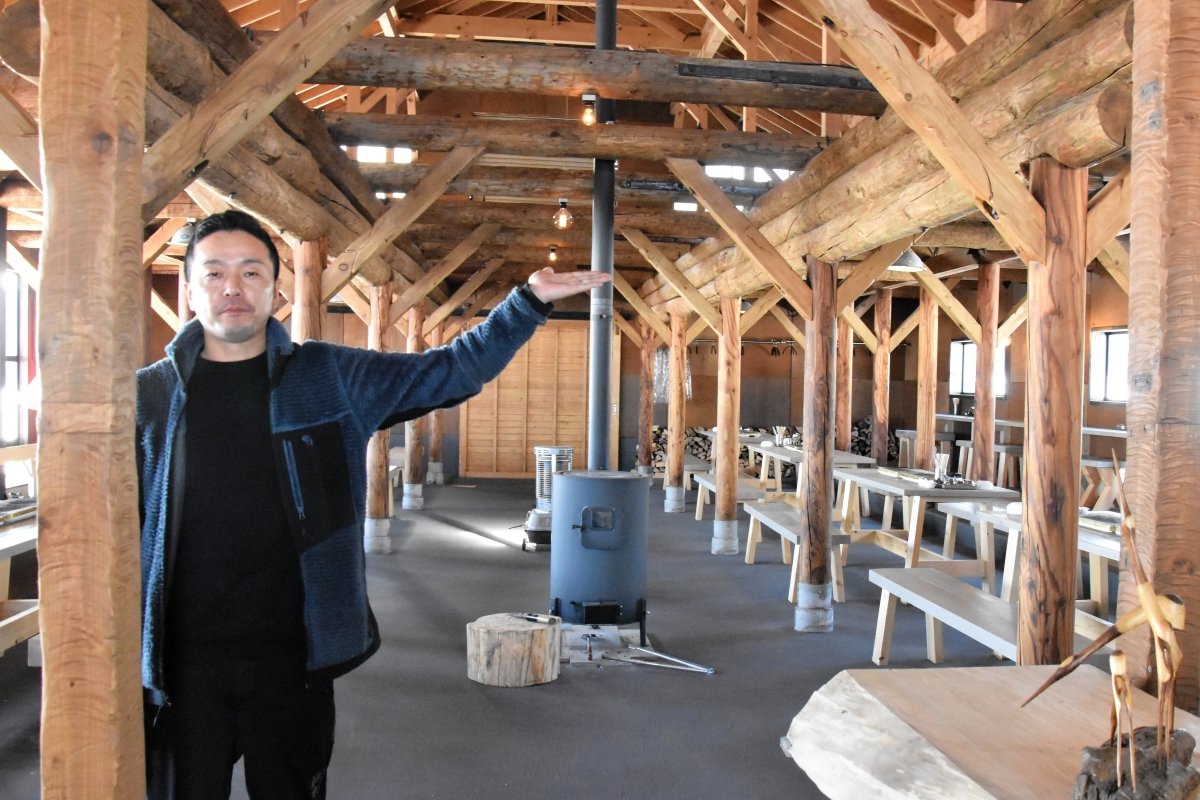 当別の食材と風景楽しんで＊空き家と牛舎改築　レストラン開店半年＊牧歌的な雰囲気＊地域住民らに人気