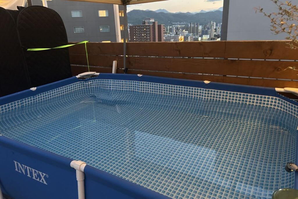 水風呂も設置されています