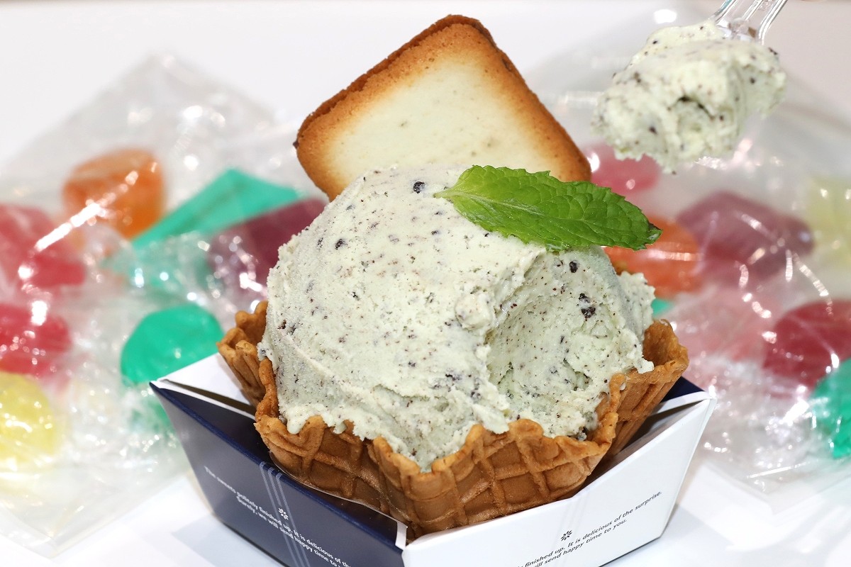 〈マチのこだわり味自慢〉北見ハッカ通商＝北見市＊ミントジェラート 夏に爽やか